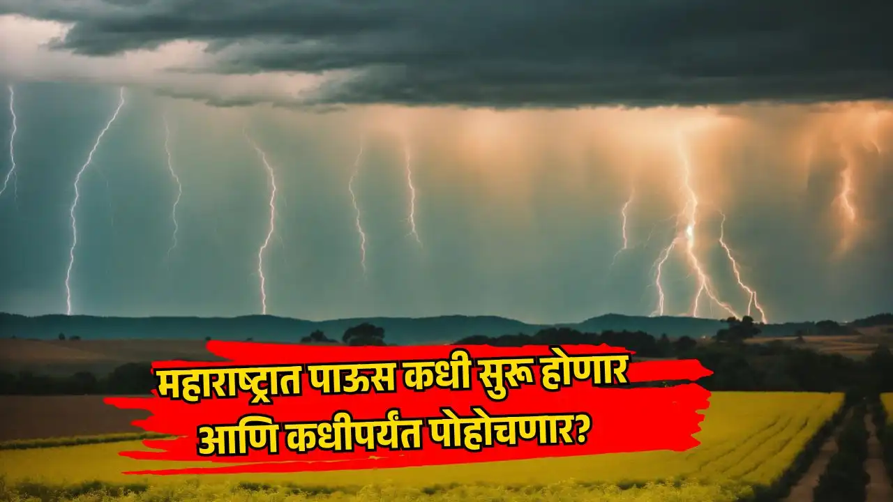 महाराष्ट्र हवामान अंदाज : कोकणात मुसळधार पाऊस, तर मराठवाडा आणि विदर्भात हलक्या सरींचा अंदाज