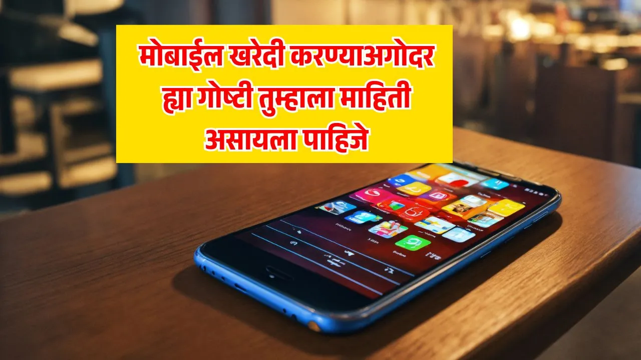 जर तुम्ही नवीन मोबाईल खरेदी करण्याचा विचार करत असाल तर काही महत्वाच्या गोष्टींकडे तुम्हाला लक्ष देणे गरजेचे आहे. आणि त्या कोण-कोणत्या गोष्टी आहे याबाबत सविस्तर माहिती