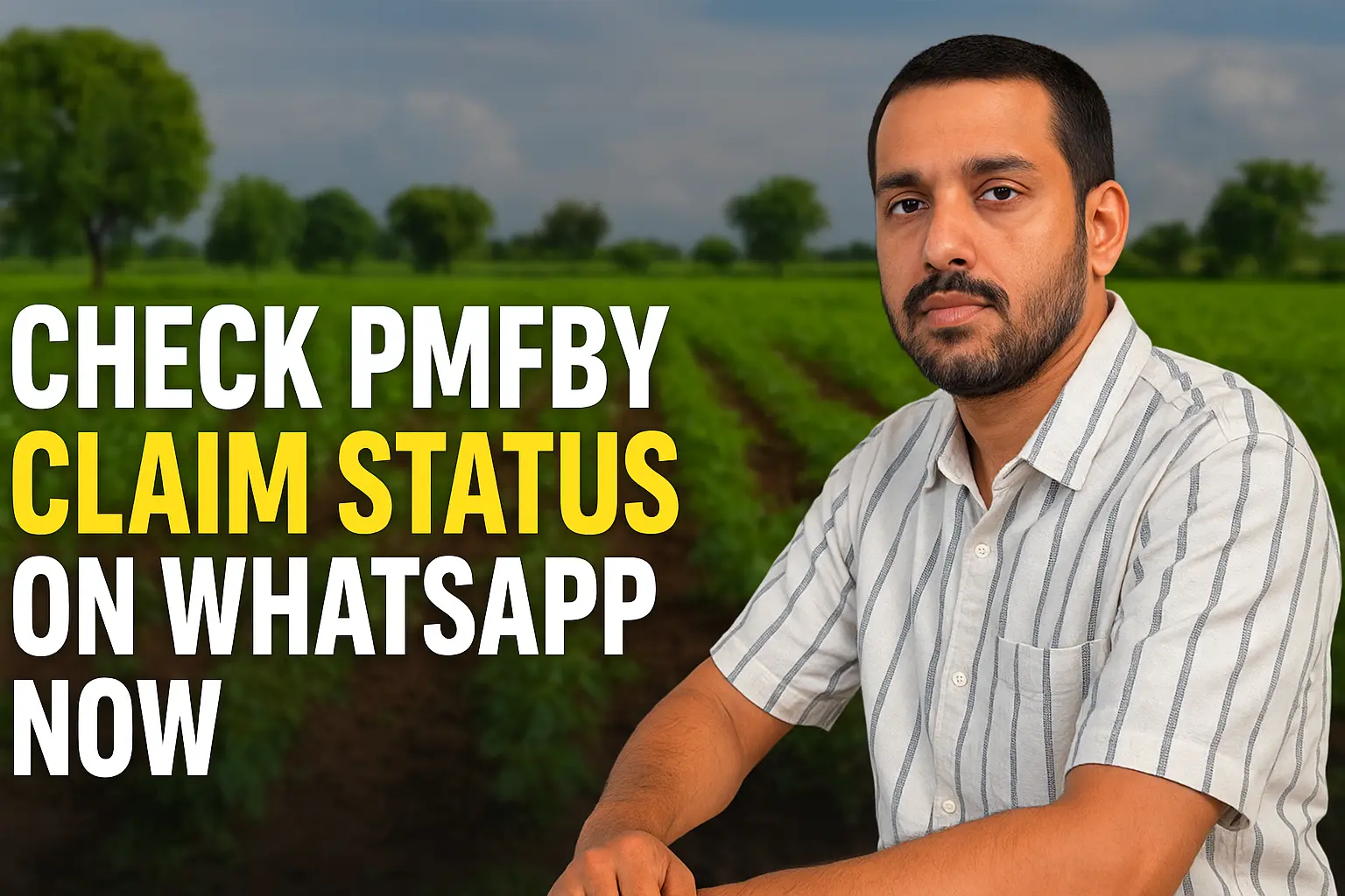 WhatsApp वरून पीएमएफबीवाय (PMFBY) Claim Status तपासा. फक्त +91 70655 14447 या नंबरवर ‘Hi’ पाठवा आणि ‘Total Claim Amount’ व ‘Payable Claim Amount’ पाहून प्रत्यक्ष किती रक्कम मिळणार आहे ते जाणून घ्या.