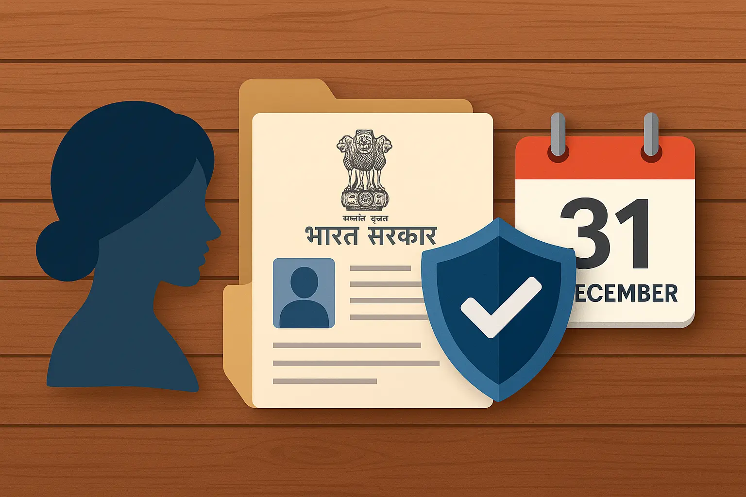 पती किंवा वडील नसलेल्या लाभार्थिणींसाठी नवीन कागदपत्र सूचना आणि e-KYC मुदतवाढ दर्शवणारी माहितीपूर्ण प्रतिमा