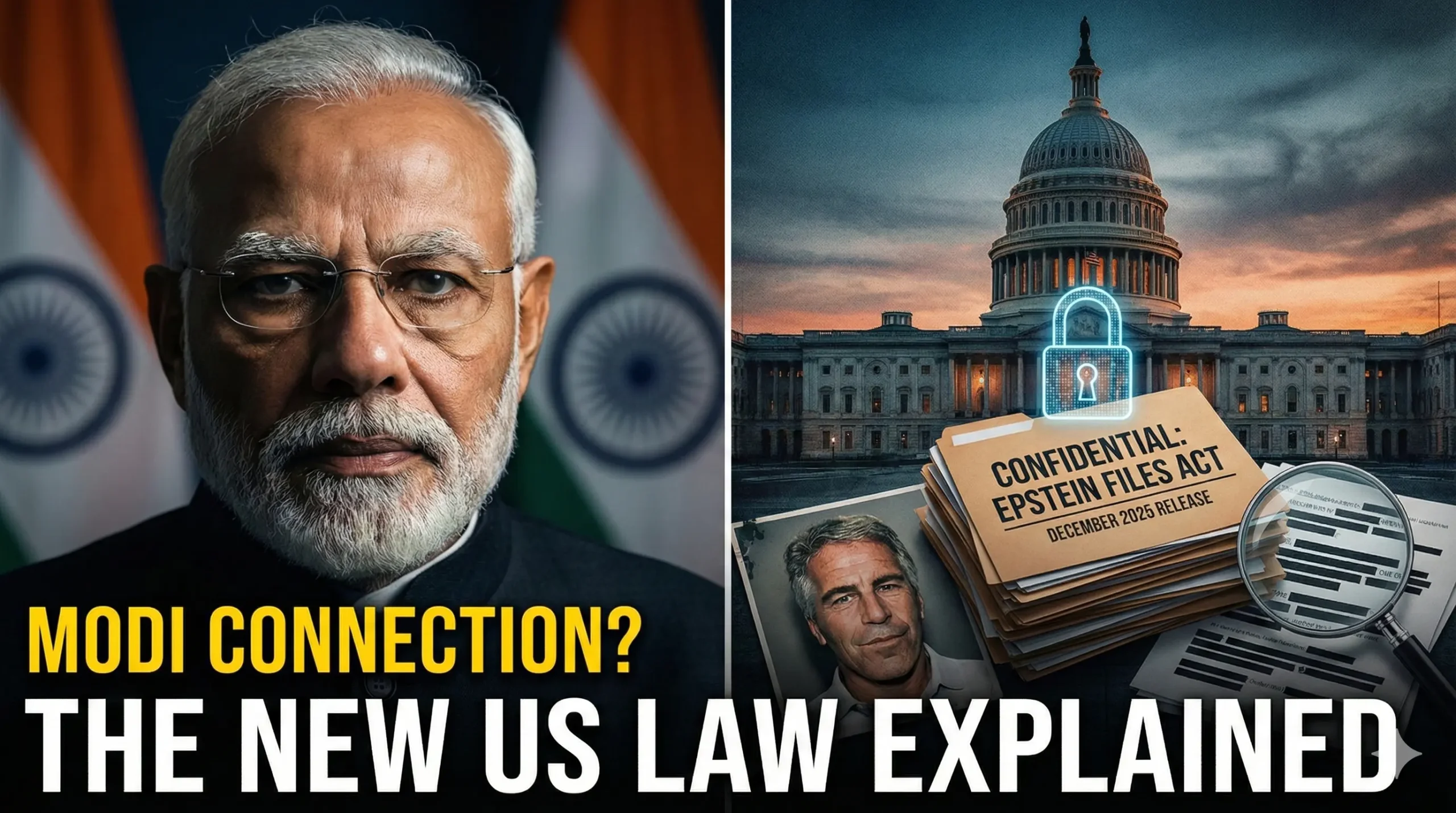 एप्स्टीन फाइल्स ट्रान्सपरन्सी ॲक्ट (Epstein Files Transparency Act) अंतर्गत १९ डिसेंबरपासून भ्रष्टाचाराचे पुरावे आणि व्हिडीओ उघड होणार? पंतप्रधान मोदी आणि या कायद्याचा काय आहे संबंध? सविस्तर वाचा.