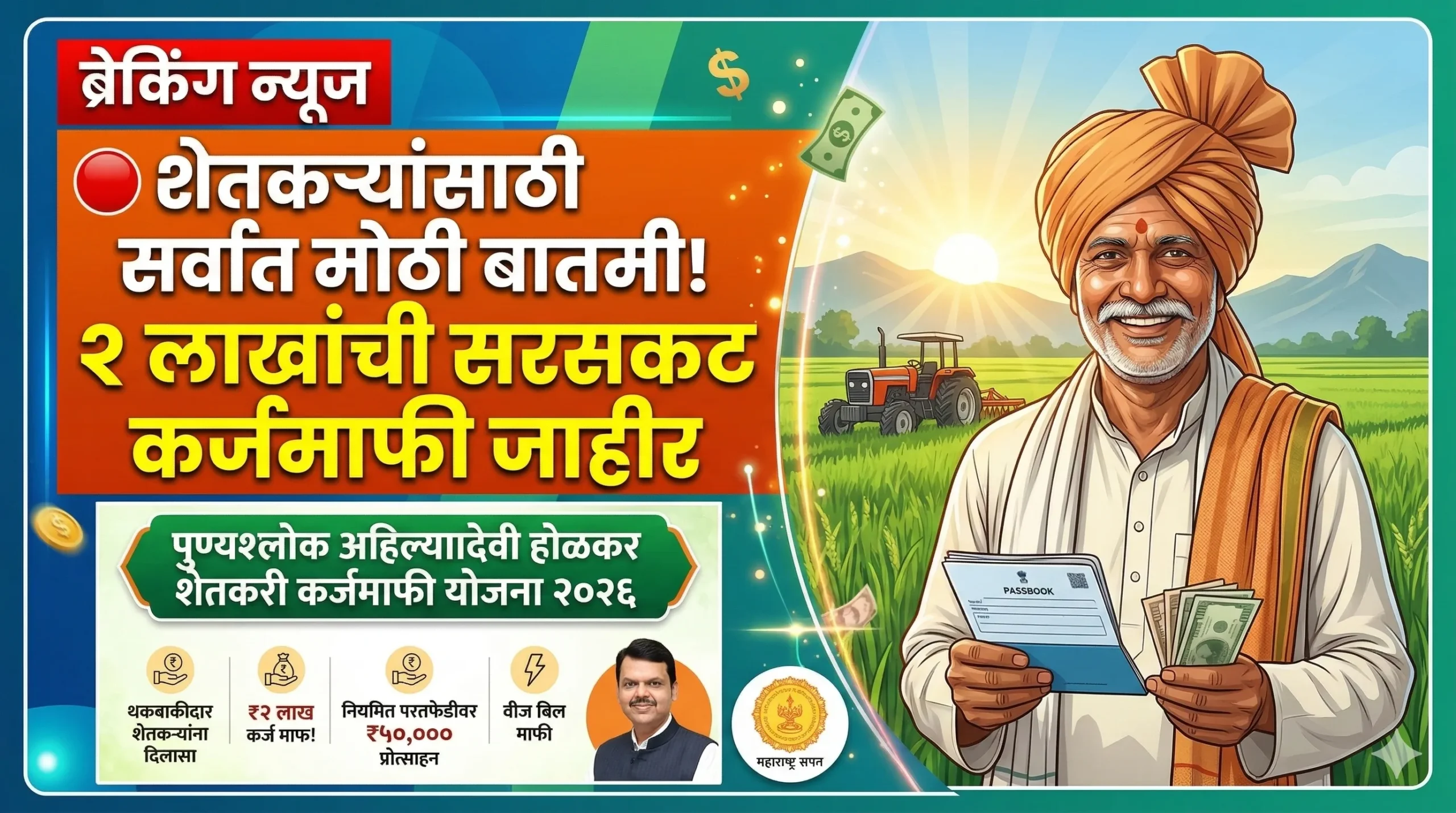 अर्थसंकल्प २०२६ मध्ये शेतकरी कर्जमाफीची घोषणा scaled