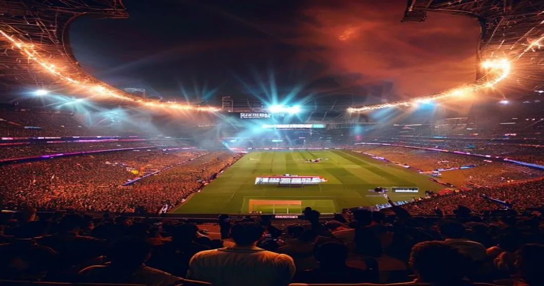 आयपीएल सामन्यादरम्यान जल्लोष करताना गर्दी