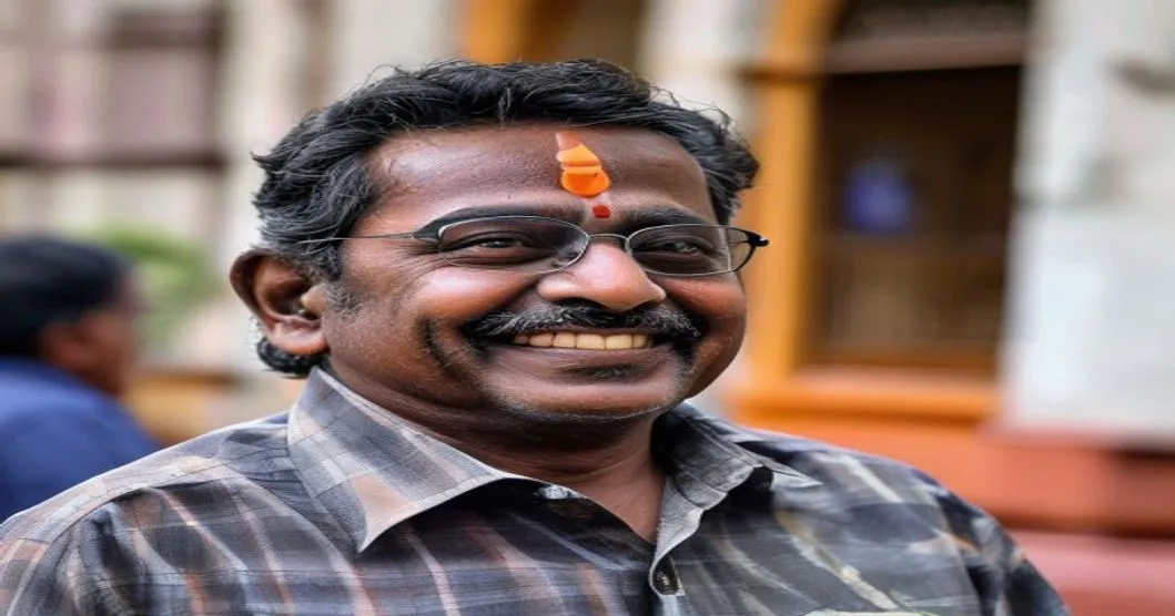 माजी KPSC चेअरमन एच.एन. कृष्णा भ्रष्टाचार प्रकरणातून निर्दोष सुटल्यानंतर हसत आहेत.